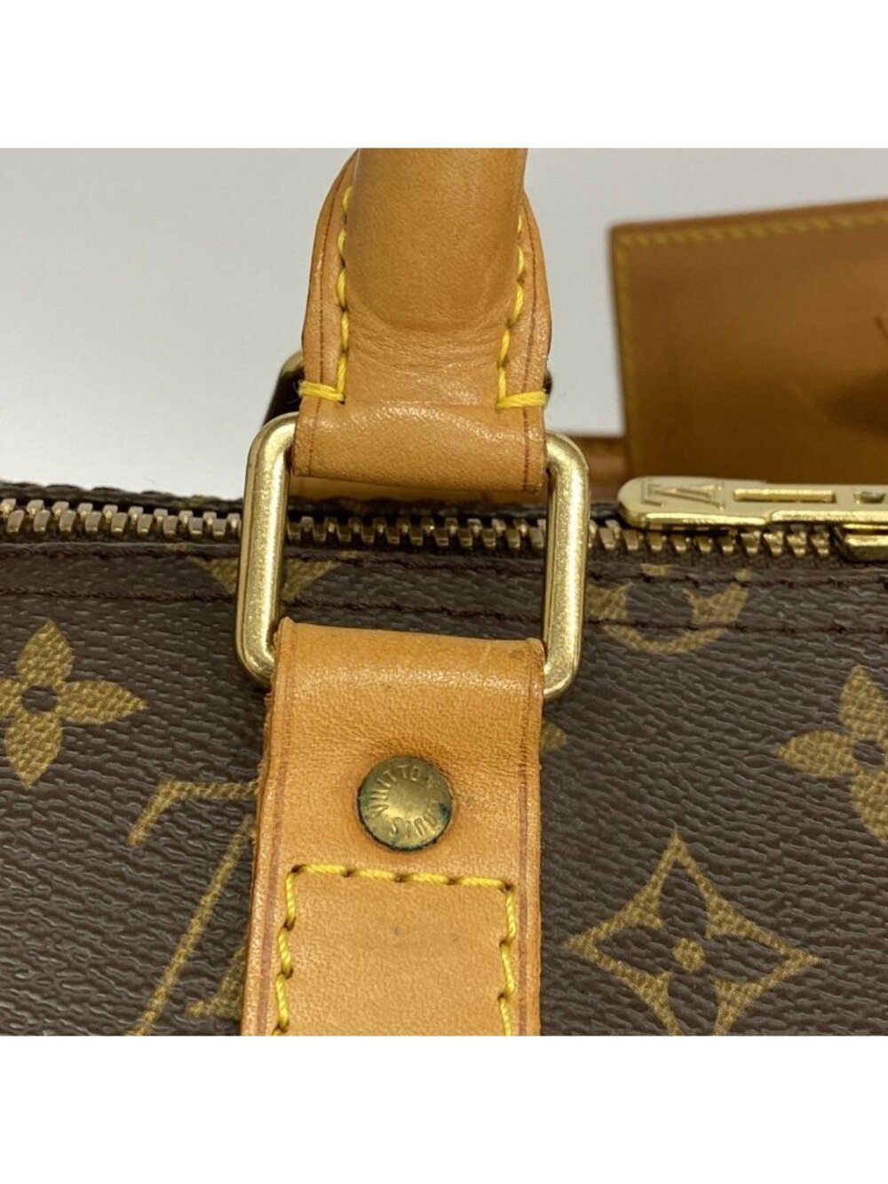 Louis Vuitton Boston Bag Monogram Keepall Bandouliere 55 Brown - Picture 9 of 10